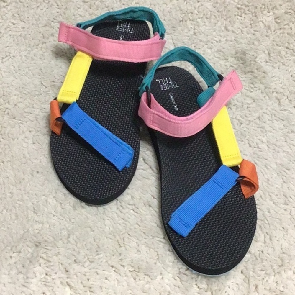 NWOT Colorful Sandals